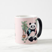 Schattigee Panda drink bubbelthee, boba tea Magische Mok (Voorkant rechts)