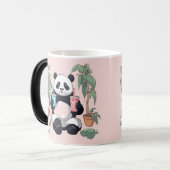 Schattigee Panda drink bubbelthee, boba tea Magische Mok (Voorkant links)