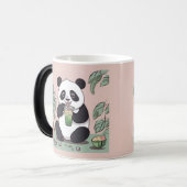 Schattigee Panda drink bubbelthee, boba tea Magische Mok (Voorkant links)
