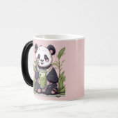 Schattigee Panda drink bubbelthee, boba tea Magische Mok (Voorkant links)