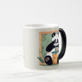 Schattigee Panda drink bubbelthee, boba tea Magische Mok (Voorkant rechts)