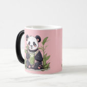 Schattigee Panda drink bubbelthee, boba tea Magische Mok (Voorkant links)