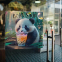 Schattigee Panda drink bubbelthee, boba tea