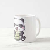 Schattigee Panda Drink Matcha Bubble Tea Koffiemok (Voorkant rechts)