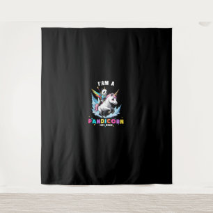 Schattigee Panda Eenhoorn Ik ben een Pandicorn Mag Wandkleed