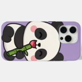 Schattigee Panda eten bamboe hoesjes telefoon (Achterkant (horizontaal))