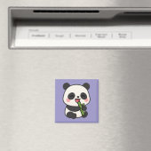 Schattigee Panda Eten Bamboe – Leuke keuken Magnee Magneet (Insitu (Vaatwasser))