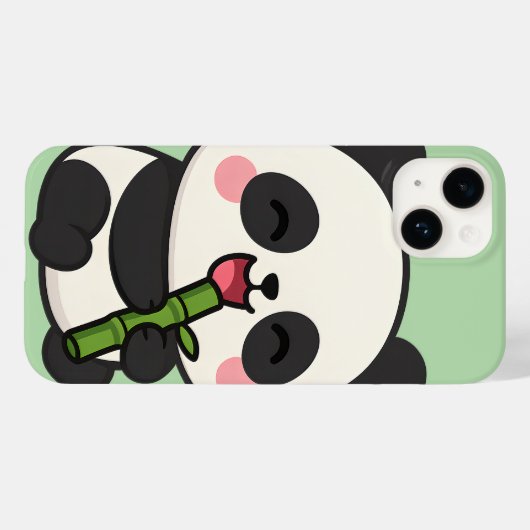 Schattigee Panda Eten Bamboe - Schattige Dieren Ca Case-Mate iPhone Case (Achterkant (horizontaal))