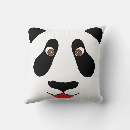Schattigee Panda Face Kind Kamer Decor Kussen (Achterkant)