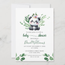 Schattigee Panda Gender Neutral Greenery Baby show