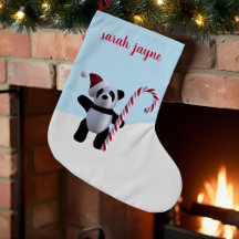 Schattigee panda gepersonaliseerde kerstkous