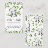 Schattigee Panda Greenery Baby shower Boeken voor  Informatiekaartje (Voorkant / Achterkant)