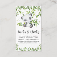 Schattigee Panda Greenery Baby shower Boeken voor