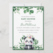 Schattigee Panda Greenery Foliage Neutraal Baby sh