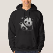 SCHATTIGEE PANDA GROET: HALLO! PANDA HOODIE (Voorkant)