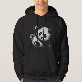 SCHATTIGEE PANDA GROET: HALLO! PANDA HOODIE