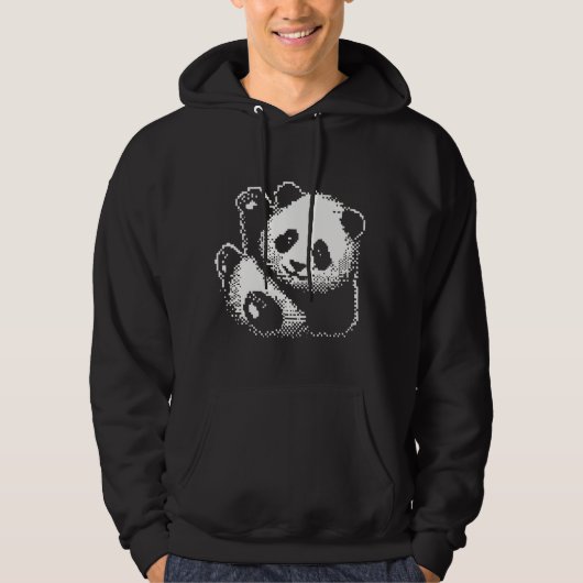 SCHATTIGEE PANDA GROET: HALLO! PANDA HOODIE (Voorkant)