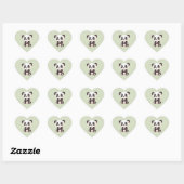 Schattigee Panda Hart Sticker (Vel)