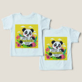 Schattigee panda: "Heb een Pandastische Dag" (Ontwerp Voorkant & Achterkant)