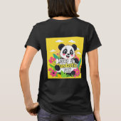 Schattigee panda: "Heb een Pandastische Dag" T-shirt (Achterkant)