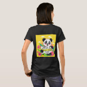 Schattigee panda: "Heb een Pandastische Dag" T-shirt (Achterkant volledig)