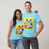 Schattigee panda: "Heb een Pandastische Dag" T-shirt (Unisex)