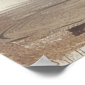 Schattigee Panda in witte Kimono - Aziatisch geïns Poster (Hoek)