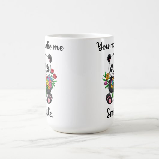 Schattigee panda, je doet me glimlachen koffiemok (Center)