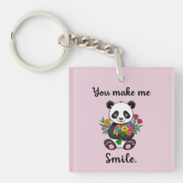 Schattigee panda, je doet me glimlachen sleutelhanger