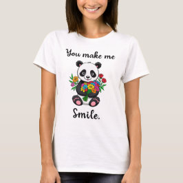 Schattigee panda, je doet me glimlachen t-shirt
