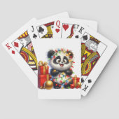 Schattigee Panda Kerstkaarten Pokerkaarten (Achterkant)