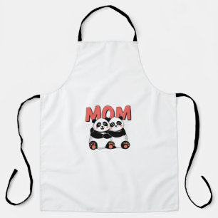 Schattigee Panda Knuffelen 'MOM' - Moederdag Schor Schort