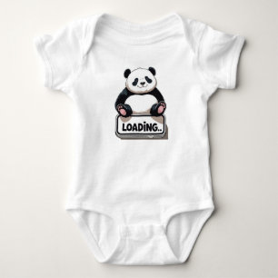 Schattigee Panda Loading Baby Bodysuit