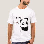 Schattigee Panda Look T-shirt | Grappige dierengra (Voorkant)