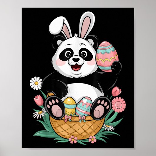 Schattigee panda Mannen Vrouwen Kinder panda liefh Poster (Voorkant)
