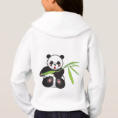 Schattigee Panda met Bamboo I HOODIE (Achterkant)