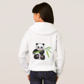 Schattigee Panda met Bamboo I HOODIE (Achterkant volledig)