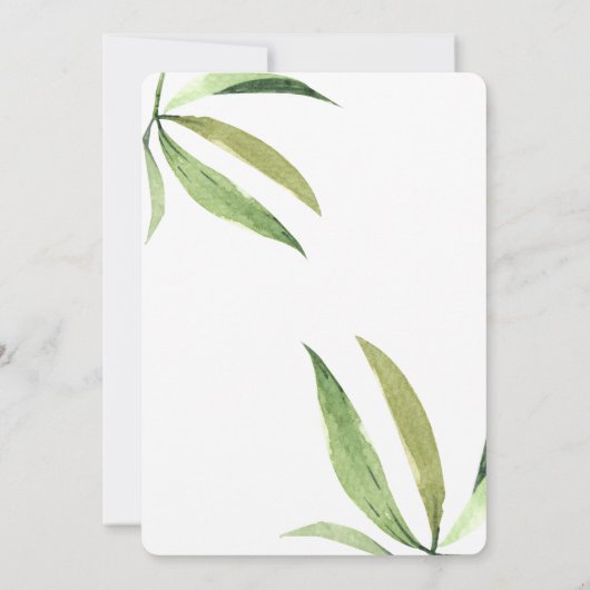 Schattigee Panda Mom & Baby Eucalyptus Baby shower Kaart (Achterkant)