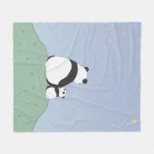 Schattigee panda onder de sterren fleece deken (Voorkant (Horizontaal))
