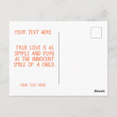 Schattigee panda "panda-monium van liefde" briefkaart (Achterkant)