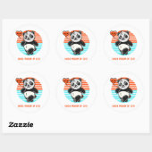 Schattigee Panda "Panda-monium van Liefde" Sticker (Vel)
