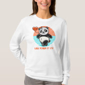 Schattigee panda "panda-monium van liefde" t-shirt (Voorkant)