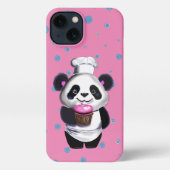 Schattigee Panda Polka Dot iPhone Hoesje (Achterkant)