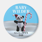 Schattigee Panda Pregnancy Aankondiging Magnet (Voorkant)