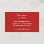 Schattigee panda, rode Cartoon Visitekaartje (Achterkant)