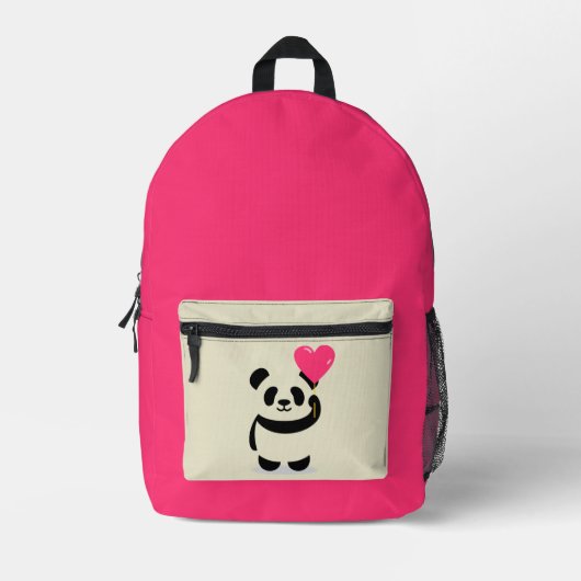 Schattigee Panda Roze Rugzak (Voorkant)