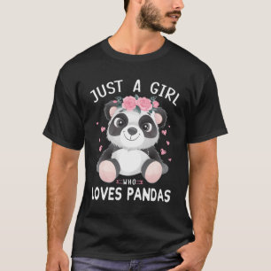 Schattigee panda Shirten meisjes geschenken gewoon T-shirt