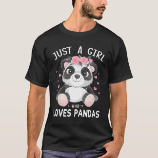 Schattigee panda Shirten meisjes geschenken gewoon T-shirt
