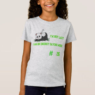 Schattigee Panda Sleepy Mood Illustratie #2026 Des T-shirt