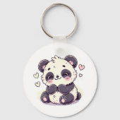 Schattigee Panda Sleutelhanger – Schattig Dierenac (Voorkant)